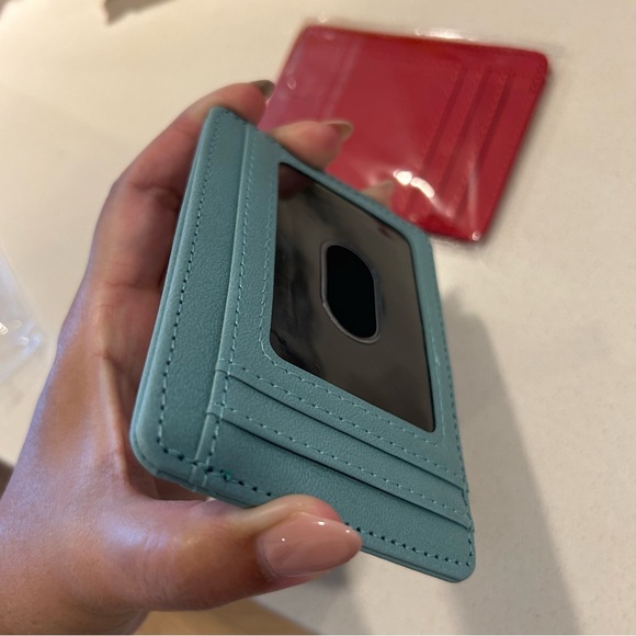 Set of 3 - Vegan Leather Card Wallets - Picture 8 of 8